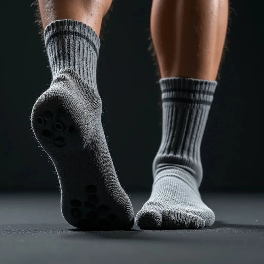 Gym Socks With Grips - Gym Socks with Grips for Stable Workouts and Training