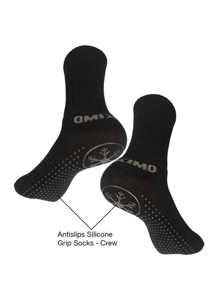 Antislips Grip Sock - Crew - Mixed - 6 pair pack - Hot Eskimo