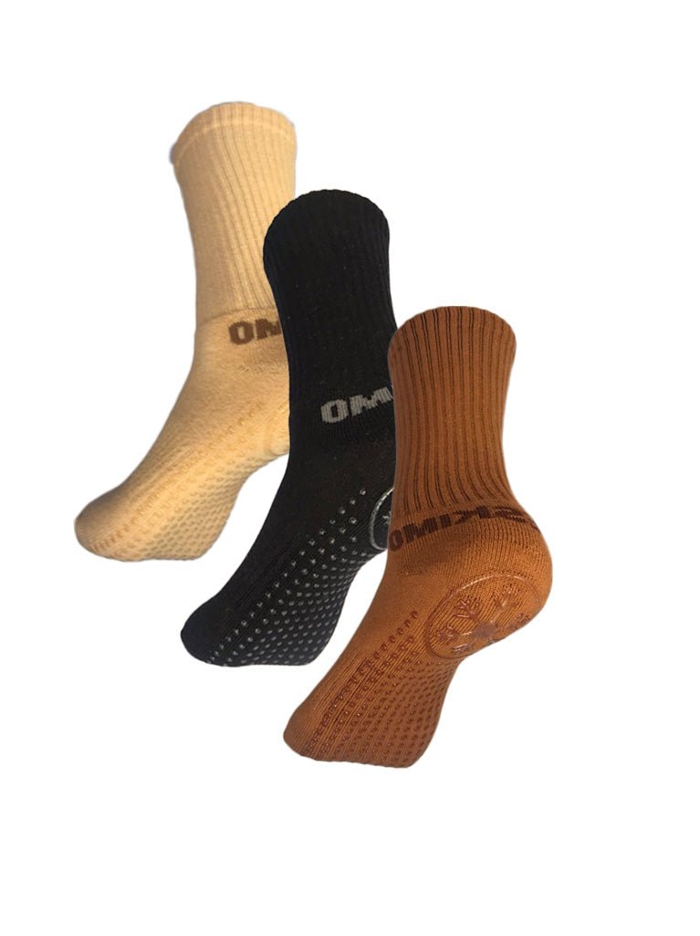 Antislips Grip Sock - Crew - Mixed - 6 pair pack - Hot Eskimo