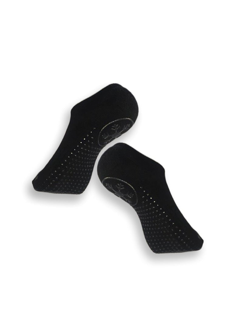 Antislips Grip Sock - No Show - Black - 3 pair pack - Hot Eskimo